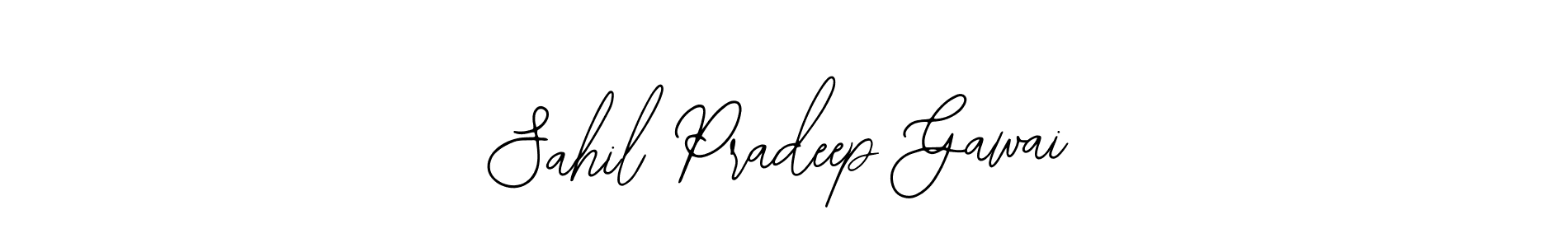How to make Sahil Pradeep Gawai name signature. Use Bearetta-2O07w style for creating short signs online. This is the latest handwritten sign. Sahil Pradeep Gawai signature style 12 images and pictures png