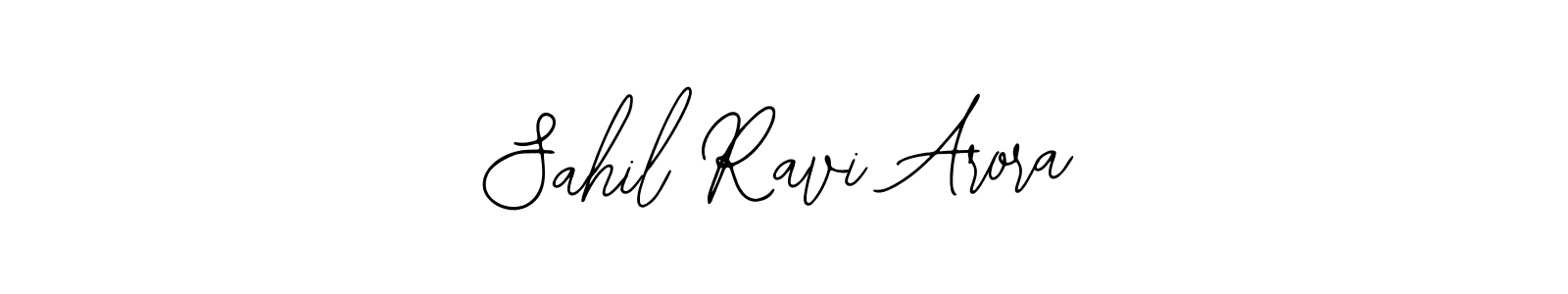 Design your own signature with our free online signature maker. With this signature software, you can create a handwritten (Bearetta-2O07w) signature for name Sahil Ravi Arora. Sahil Ravi Arora signature style 12 images and pictures png