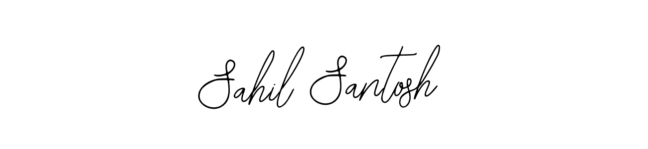 Use a signature maker to create a handwritten signature online. With this signature software, you can design (Bearetta-2O07w) your own signature for name Sahil Santosh. Sahil Santosh signature style 12 images and pictures png