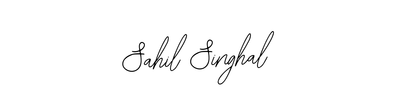 How to make Sahil Singhal signature? Bearetta-2O07w is a professional autograph style. Create handwritten signature for Sahil Singhal name. Sahil Singhal signature style 12 images and pictures png