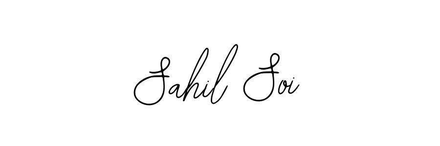 How to make Sahil Soi signature? Bearetta-2O07w is a professional autograph style. Create handwritten signature for Sahil Soi name. Sahil Soi signature style 12 images and pictures png