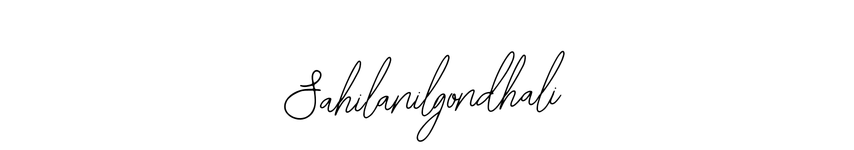 Make a beautiful signature design for name Sahilanilgondhali. With this signature (Bearetta-2O07w) style, you can create a handwritten signature for free. Sahilanilgondhali signature style 12 images and pictures png
