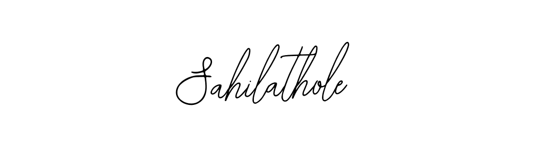 Use a signature maker to create a handwritten signature online. With this signature software, you can design (Bearetta-2O07w) your own signature for name Sahilathole. Sahilathole signature style 12 images and pictures png