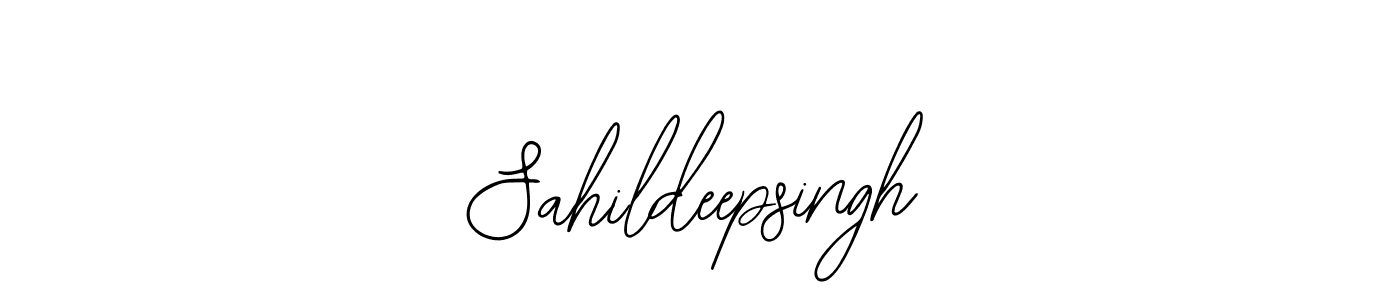 You should practise on your own different ways (Bearetta-2O07w) to write your name (Sahildeepsingh) in signature. don't let someone else do it for you. Sahildeepsingh signature style 12 images and pictures png