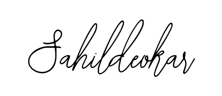 The Bearetta-2O07w typeface gives name Sahildeokar a refined look. Suitable for certificates, diplomas, and official verification. Sahildeokar signature style 12 images and pictures png