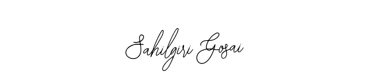 Bearetta-2O07w is a professional signature style that is perfect for those who want to add a touch of class to their signature. It is also a great choice for those who want to make their signature more unique. Get Sahilgiri Gosai name to fancy signature for free. Sahilgiri Gosai signature style 12 images and pictures png