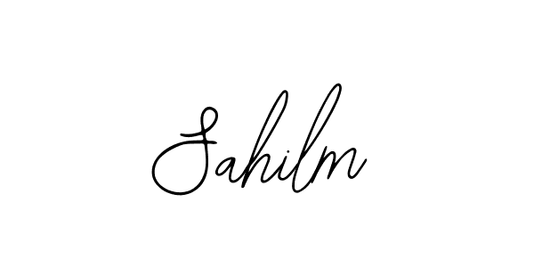 You should practise on your own different ways (Bearetta-2O07w) to write your name (Sahilm) in signature. don't let someone else do it for you. Sahilm signature style 12 images and pictures png