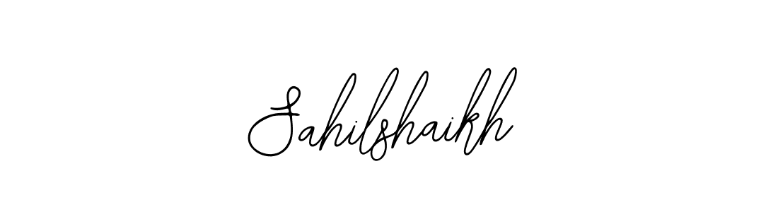 How to make Sahilshaikh signature? Bearetta-2O07w is a professional autograph style. Create handwritten signature for Sahilshaikh name. Sahilshaikh signature style 12 images and pictures png