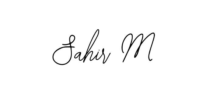 Make a beautiful signature design for name Sahir M. With this signature (Bearetta-2O07w) style, you can create a handwritten signature for free. Sahir M signature style 12 images and pictures png