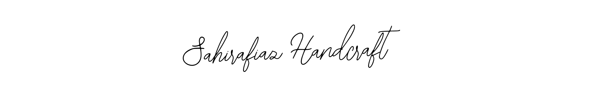 How to make Sahirafiaz Handcraft name signature. Use Bearetta-2O07w style for creating short signs online. This is the latest handwritten sign. Sahirafiaz Handcraft signature style 12 images and pictures png