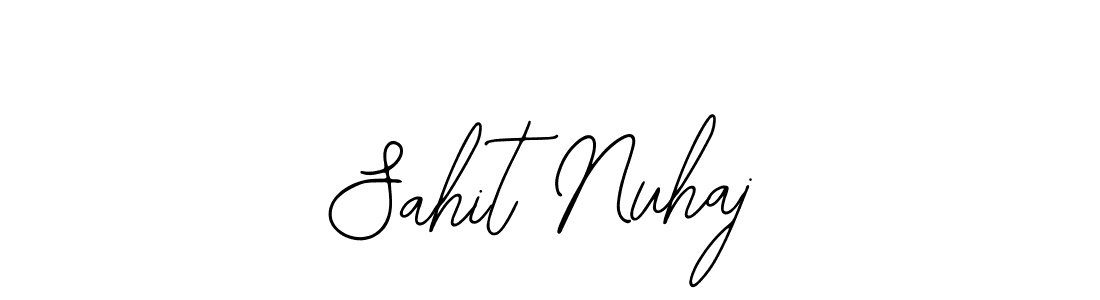 Make a beautiful signature design for name Sahit Nuhaj. With this signature (Bearetta-2O07w) style, you can create a handwritten signature for free. Sahit Nuhaj signature style 12 images and pictures png