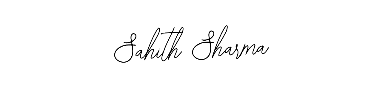 Use a signature maker to create a handwritten signature online. With this signature software, you can design (Bearetta-2O07w) your own signature for name Sahith Sharma. Sahith Sharma signature style 12 images and pictures png