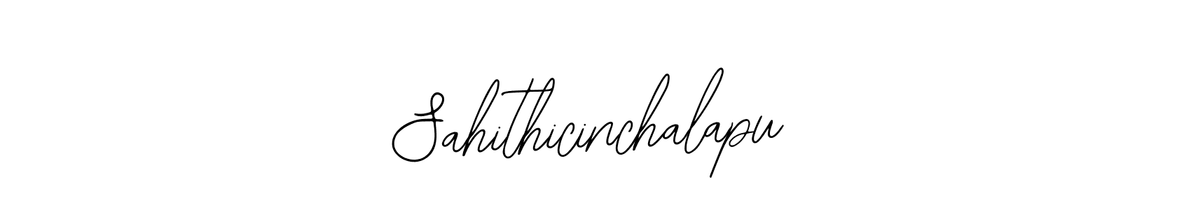 Create a beautiful signature design for name Sahithicinchalapu. With this signature (Bearetta-2O07w) fonts, you can make a handwritten signature for free. Sahithicinchalapu signature style 12 images and pictures png