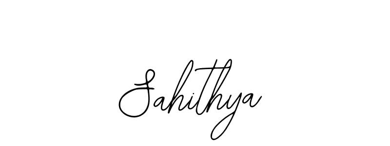 Use a signature maker to create a handwritten signature online. With this signature software, you can design (Bearetta-2O07w) your own signature for name Sahithya. Sahithya signature style 12 images and pictures png