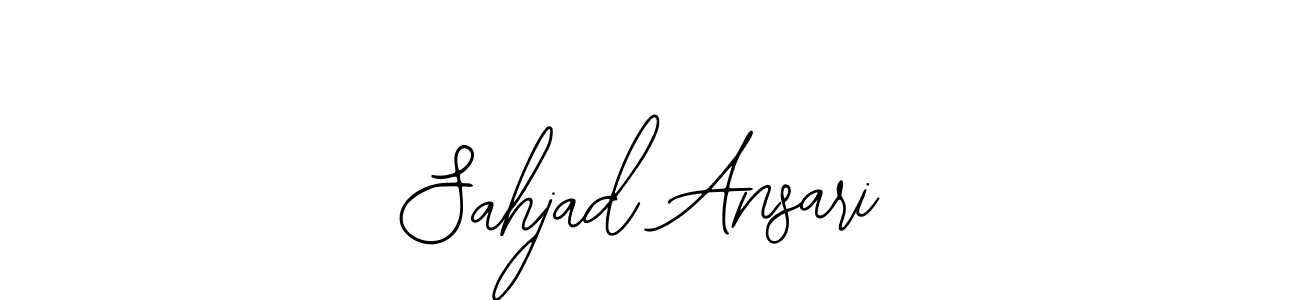 Make a beautiful signature design for name Sahjad Ansari. Use this online signature maker to create a handwritten signature for free. Sahjad Ansari signature style 12 images and pictures png