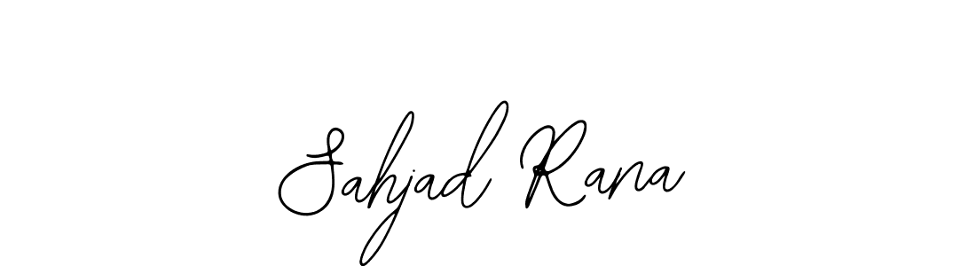 Bearetta-2O07w is a professional signature style that is perfect for those who want to add a touch of class to their signature. It is also a great choice for those who want to make their signature more unique. Get Sahjad Rana name to fancy signature for free. Sahjad Rana signature style 12 images and pictures png