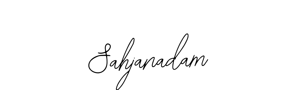 The best way (Bearetta-2O07w) to make a short signature is to pick only two or three words in your name. The name Sahjanadam include a total of six letters. For converting this name. Sahjanadam signature style 12 images and pictures png