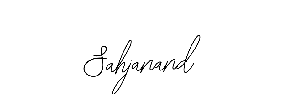 You should practise on your own different ways (Bearetta-2O07w) to write your name (Sahjanand) in signature. don't let someone else do it for you. Sahjanand signature style 12 images and pictures png