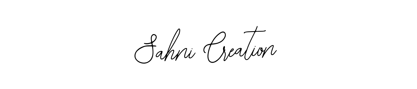 Design your own signature with our free online signature maker. With this signature software, you can create a handwritten (Bearetta-2O07w) signature for name Sahni Creation. Sahni Creation signature style 12 images and pictures png