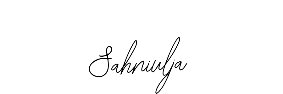 How to Draw Sahniulja signature style? Bearetta-2O07w is a latest design signature styles for name Sahniulja. Sahniulja signature style 12 images and pictures png