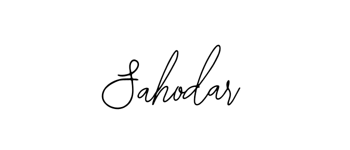 How to make Sahodar signature? Bearetta-2O07w is a professional autograph style. Create handwritten signature for Sahodar name. Sahodar signature style 12 images and pictures png