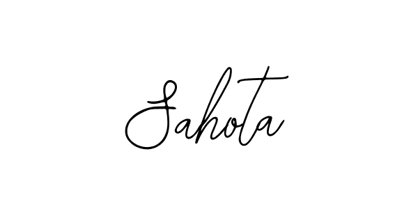 You should practise on your own different ways (Bearetta-2O07w) to write your name (Sahota) in signature. don't let someone else do it for you. Sahota signature style 12 images and pictures png