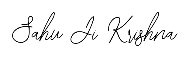 Discover the perfect balance of readability and style for Sahu Ji Krishna with Bearetta-2O07w font. Create your dream signature today. Sahu Ji Krishna signature style 12 images and pictures png