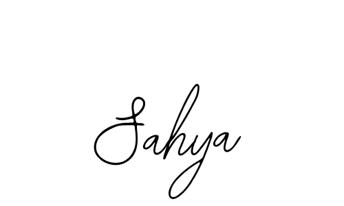 Design your own signature with our free online signature maker. With this signature software, you can create a handwritten (Bearetta-2O07w) signature for name Sahya. Sahya signature style 12 images and pictures png