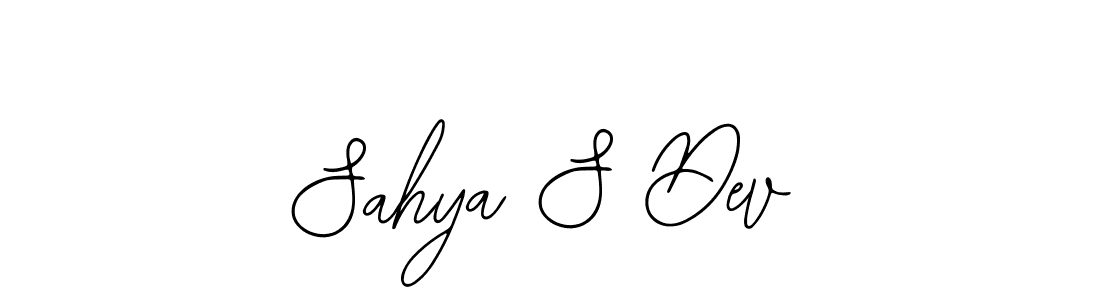 It looks lik you need a new signature style for name Sahya S Dev. Design unique handwritten (Bearetta-2O07w) signature with our free signature maker in just a few clicks. Sahya S Dev signature style 12 images and pictures png