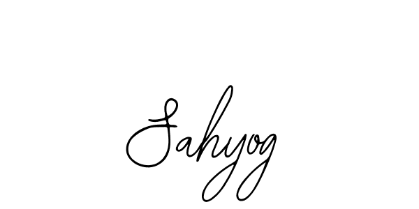 The best way (Bearetta-2O07w) to make a short signature is to pick only two or three words in your name. The name Sahyog include a total of six letters. For converting this name. Sahyog signature style 12 images and pictures png