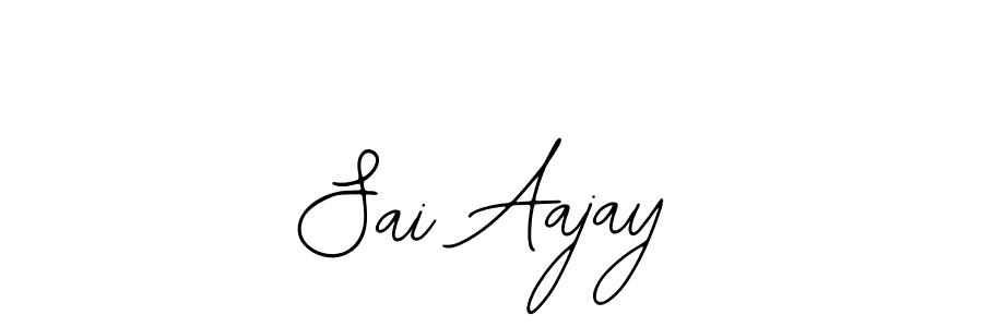 The best way (Bearetta-2O07w) to make a short signature is to pick only two or three words in your name. The name Sai Aajay include a total of six letters. For converting this name. Sai Aajay signature style 12 images and pictures png