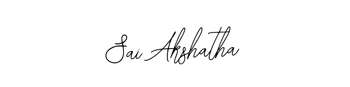Use a signature maker to create a handwritten signature online. With this signature software, you can design (Bearetta-2O07w) your own signature for name Sai Akshatha. Sai Akshatha signature style 12 images and pictures png