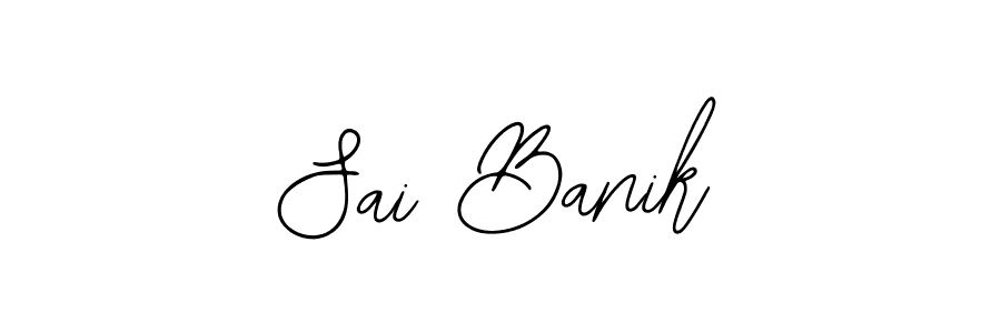 Bearetta-2O07w is a professional signature style that is perfect for those who want to add a touch of class to their signature. It is also a great choice for those who want to make their signature more unique. Get Sai Banik name to fancy signature for free. Sai Banik signature style 12 images and pictures png