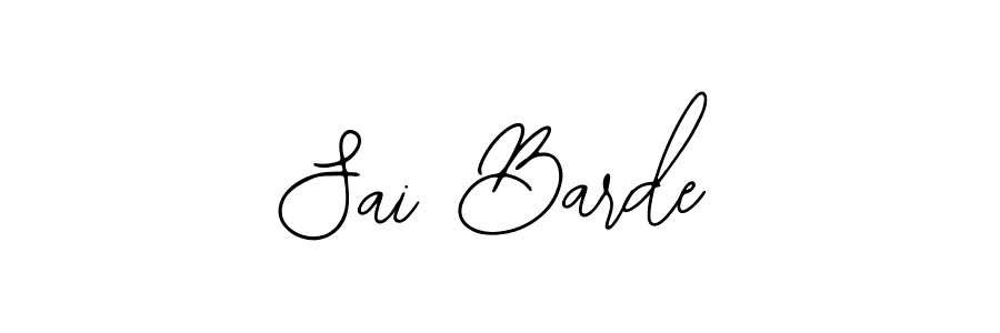 How to make Sai Barde name signature. Use Bearetta-2O07w style for creating short signs online. This is the latest handwritten sign. Sai Barde signature style 12 images and pictures png