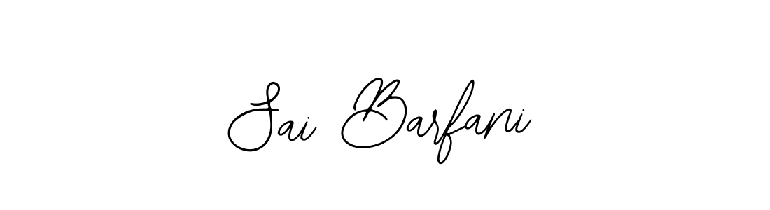 How to make Sai Barfani name signature. Use Bearetta-2O07w style for creating short signs online. This is the latest handwritten sign. Sai Barfani signature style 12 images and pictures png