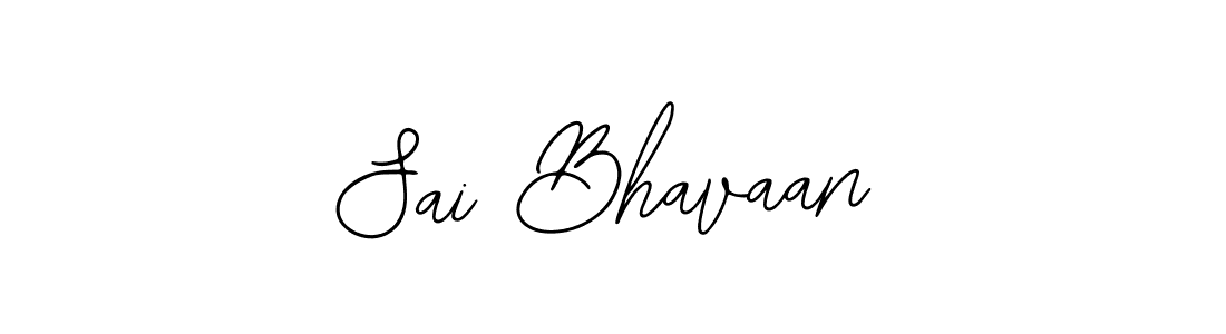 How to make Sai Bhavaan name signature. Use Bearetta-2O07w style for creating short signs online. This is the latest handwritten sign. Sai Bhavaan signature style 12 images and pictures png