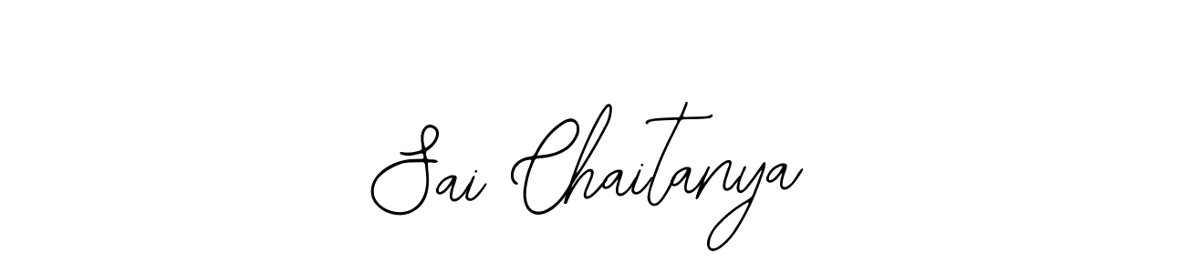 How to make Sai Chaitanya name signature. Use Bearetta-2O07w style for creating short signs online. This is the latest handwritten sign. Sai Chaitanya signature style 12 images and pictures png
