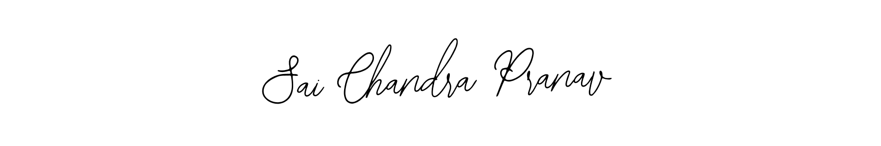 Also we have Sai Chandra Pranav name is the best signature style. Create professional handwritten signature collection using Bearetta-2O07w autograph style. Sai Chandra Pranav signature style 12 images and pictures png