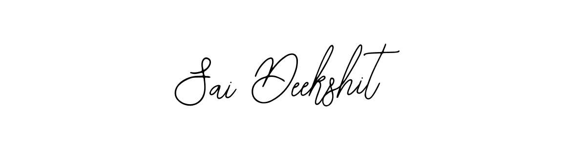 You should practise on your own different ways (Bearetta-2O07w) to write your name (Sai Deekshit) in signature. don't let someone else do it for you. Sai Deekshit signature style 12 images and pictures png