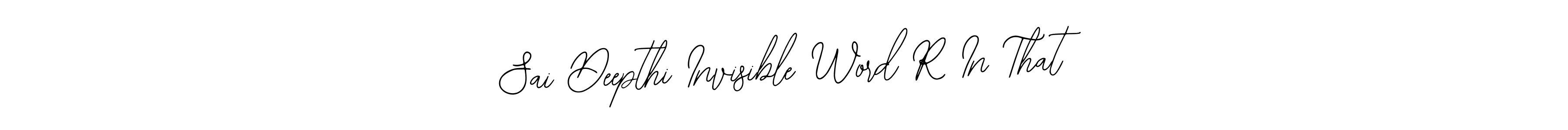 How to make Sai Deepthi Invisible Word R In That name signature. Use Bearetta-2O07w style for creating short signs online. This is the latest handwritten sign. Sai Deepthi Invisible Word R In That signature style 12 images and pictures png