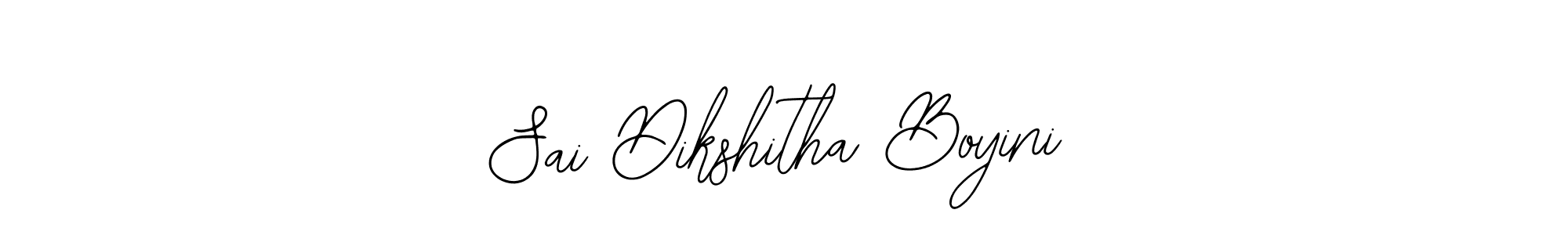 Design your own signature with our free online signature maker. With this signature software, you can create a handwritten (Bearetta-2O07w) signature for name Sai Dikshitha Boyini. Sai Dikshitha Boyini signature style 12 images and pictures png