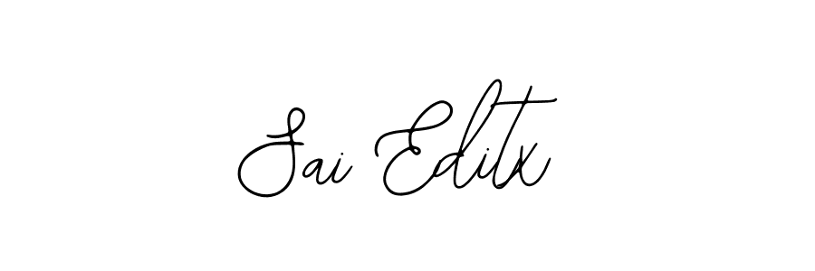 Use a signature maker to create a handwritten signature online. With this signature software, you can design (Bearetta-2O07w) your own signature for name Sai Editx. Sai Editx signature style 12 images and pictures png