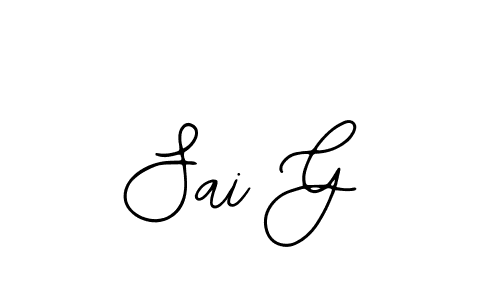 The best way (Bearetta-2O07w) to make a short signature is to pick only two or three words in your name. The name Sai G include a total of six letters. For converting this name. Sai G signature style 12 images and pictures png