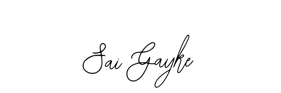 Create a beautiful signature design for name Sai Gayke. With this signature (Bearetta-2O07w) fonts, you can make a handwritten signature for free. Sai Gayke signature style 12 images and pictures png