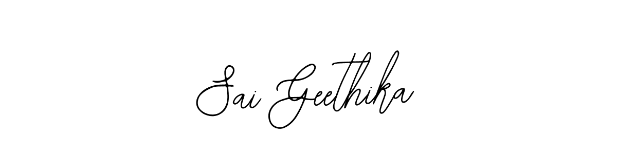 if you are searching for the best signature style for your name Sai Geethika. so please give up your signature search. here we have designed multiple signature styles  using Bearetta-2O07w. Sai Geethika signature style 12 images and pictures png