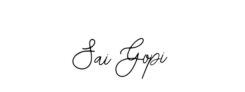 The best way (Bearetta-2O07w) to make a short signature is to pick only two or three words in your name. The name Sai Gopi include a total of six letters. For converting this name. Sai Gopi signature style 12 images and pictures png