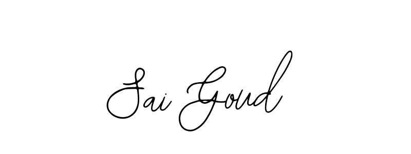 Design your own signature with our free online signature maker. With this signature software, you can create a handwritten (Bearetta-2O07w) signature for name Sai Goud. Sai Goud signature style 12 images and pictures png