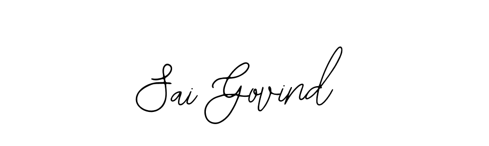 Also we have Sai Govind name is the best signature style. Create professional handwritten signature collection using Bearetta-2O07w autograph style. Sai Govind signature style 12 images and pictures png