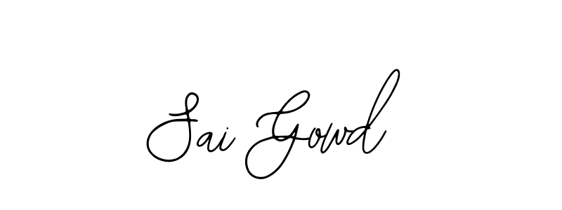 You can use this online signature creator to create a handwritten signature for the name Sai Gowd. This is the best online autograph maker. Sai Gowd signature style 12 images and pictures png