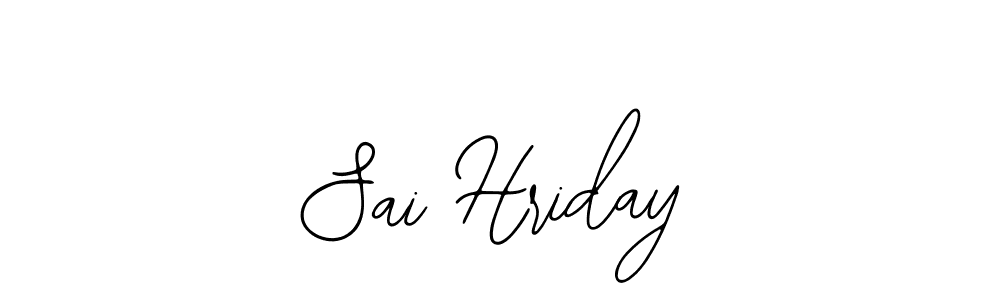 You should practise on your own different ways (Bearetta-2O07w) to write your name (Sai Hriday) in signature. don't let someone else do it for you. Sai Hriday signature style 12 images and pictures png